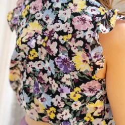 Wildflowers Smocked Top Button Tank -Women's Clothing Store DSC 2745 0302241e 4b1f 4083 b85b 7685cc543d36