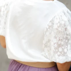 Embroidered Puff Sleeve Blouse -Women's Clothing Store DSC 2770 f7b225d9 3f06 4c48 88b3 8167ad9380a0