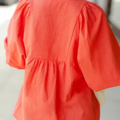 Button Top Peasant Blouse -Women's Clothing Store DSC 2846