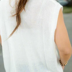 Sequined Flag Lightweight Knit Tank -Women's Clothing Store DSC 2922