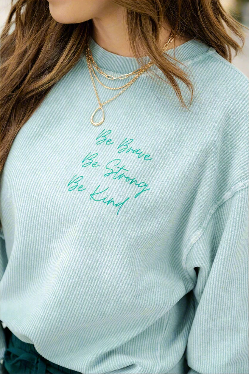 She Was Unstoppable Ribbed Graphic Crewneck 4 She Was Unstoppable Ribbed Graphic Crewneck - Image 4