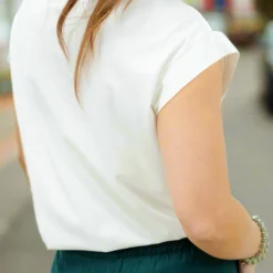 Simple Cap Sleeve Tee 37 Simple Cap Sleeve Tee -Women's Clothing Store DSC 2970