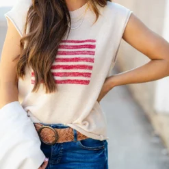 Stars & Stripes Knit Tank 9 Stars & Stripes Knit Tank -Women's Clothing Store DSC 3030