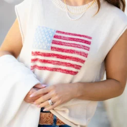 Stars & Stripes Knit Tank 8 Stars & Stripes Knit Tank -Women's Clothing Store DSC 3036