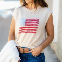 Stars & Stripes Knit Tank