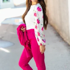 Magnolia Sleeve Solid Body Blouse 11 Magnolia Sleeve Solid Body Blouse -Women's Clothing Store DSC 3115