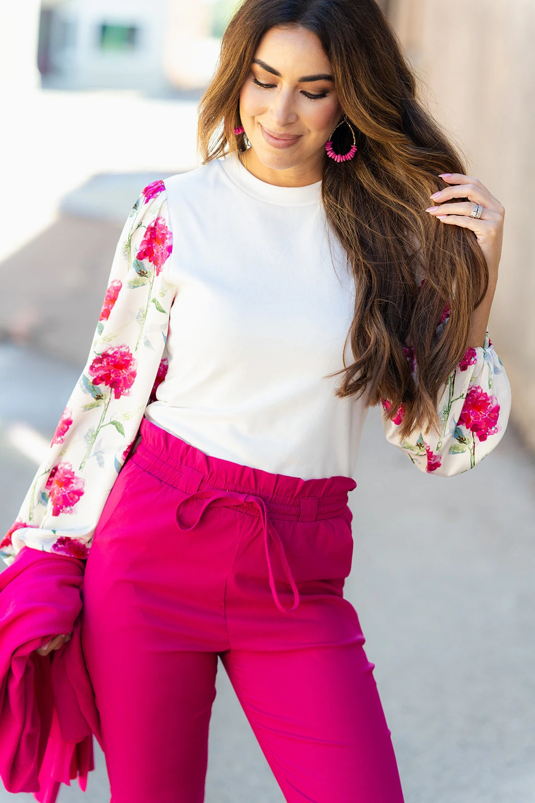 Magnolia Sleeve Solid Body Blouse 1 Magnolia Sleeve Solid Body Blouse