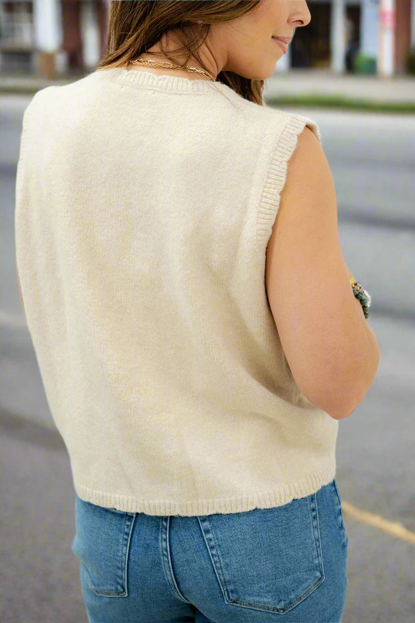 Subtle Flowers Knit Tank 8 Subtle Flowers Knit Tank - Image 8