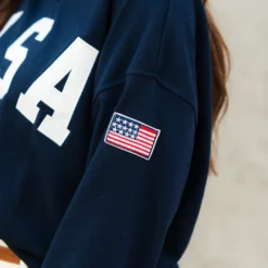 USA Quarter Zip Pullover -Women's Clothing Store DSC 3523