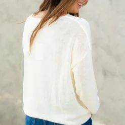 Let Freedom Ring Lightweight Sweater -Women's Clothing Store DSC 3587