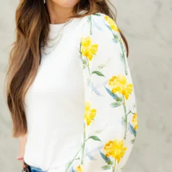 Magnolia Sleeve Solid Body Blouse 14 Magnolia Sleeve Solid Body Blouse -Women's Clothing Store DSC 3605