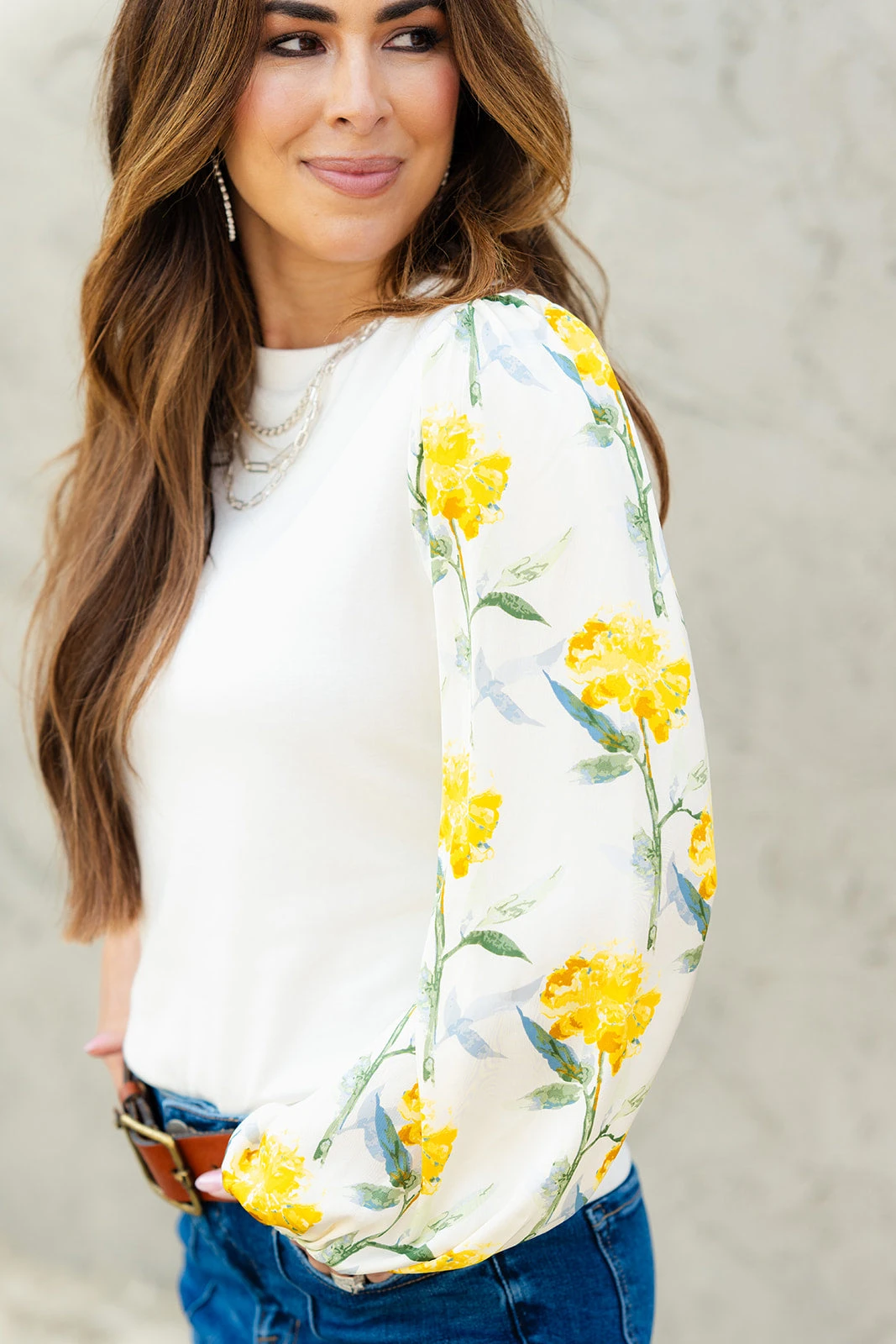 Magnolia Sleeve Solid Body Blouse 6 Magnolia Sleeve Solid Body Blouse - Image 6