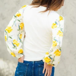 Magnolia Sleeve Solid Body Blouse 16 Magnolia Sleeve Solid Body Blouse -Women's Clothing Store DSC 3615