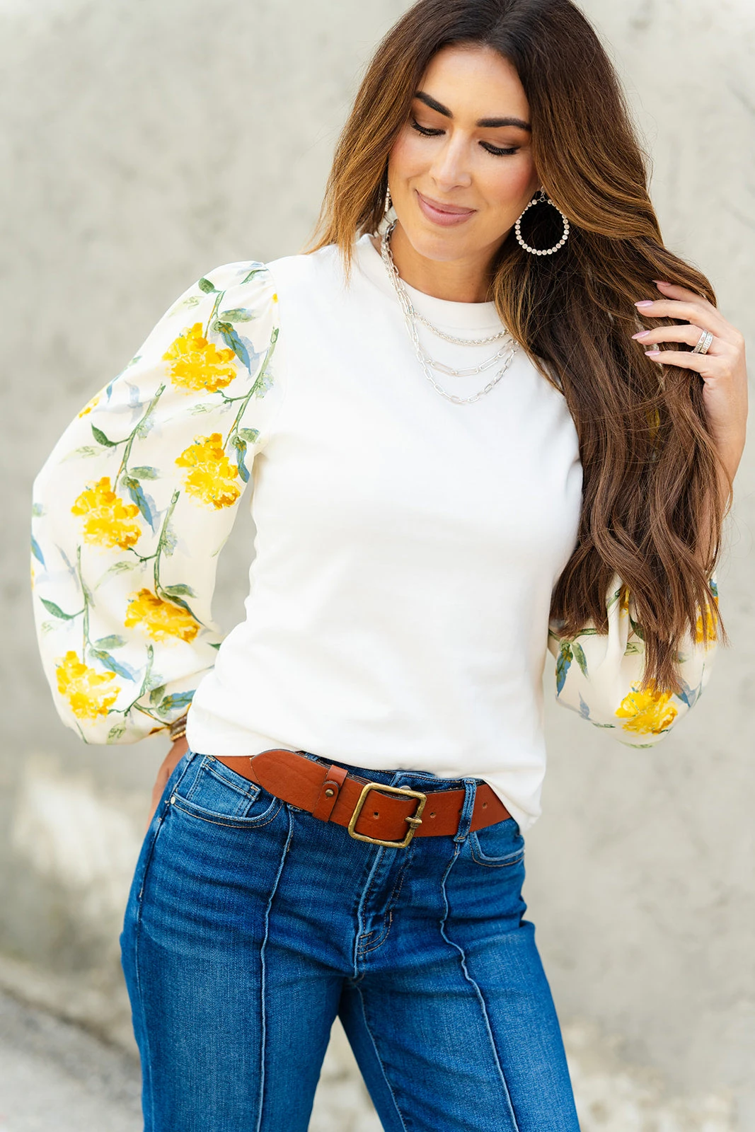 Magnolia Sleeve Solid Body Blouse 9 Magnolia Sleeve Solid Body Blouse - Image 9