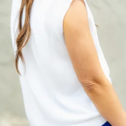 USA Ribbed Trim Knit Tank -Women's Clothing Store DSC 3853