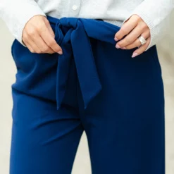 Elevated Tie Waist Pants -Women's Clothing Store DSC 4042