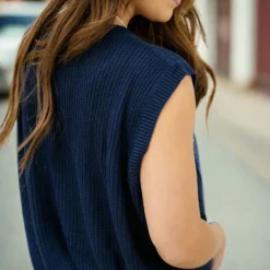 Sequined Flag Lightweight Knit Tank -Women's Clothing Store DSC 4055