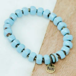 Bel Koz Squared Clay Bead Bracelet
