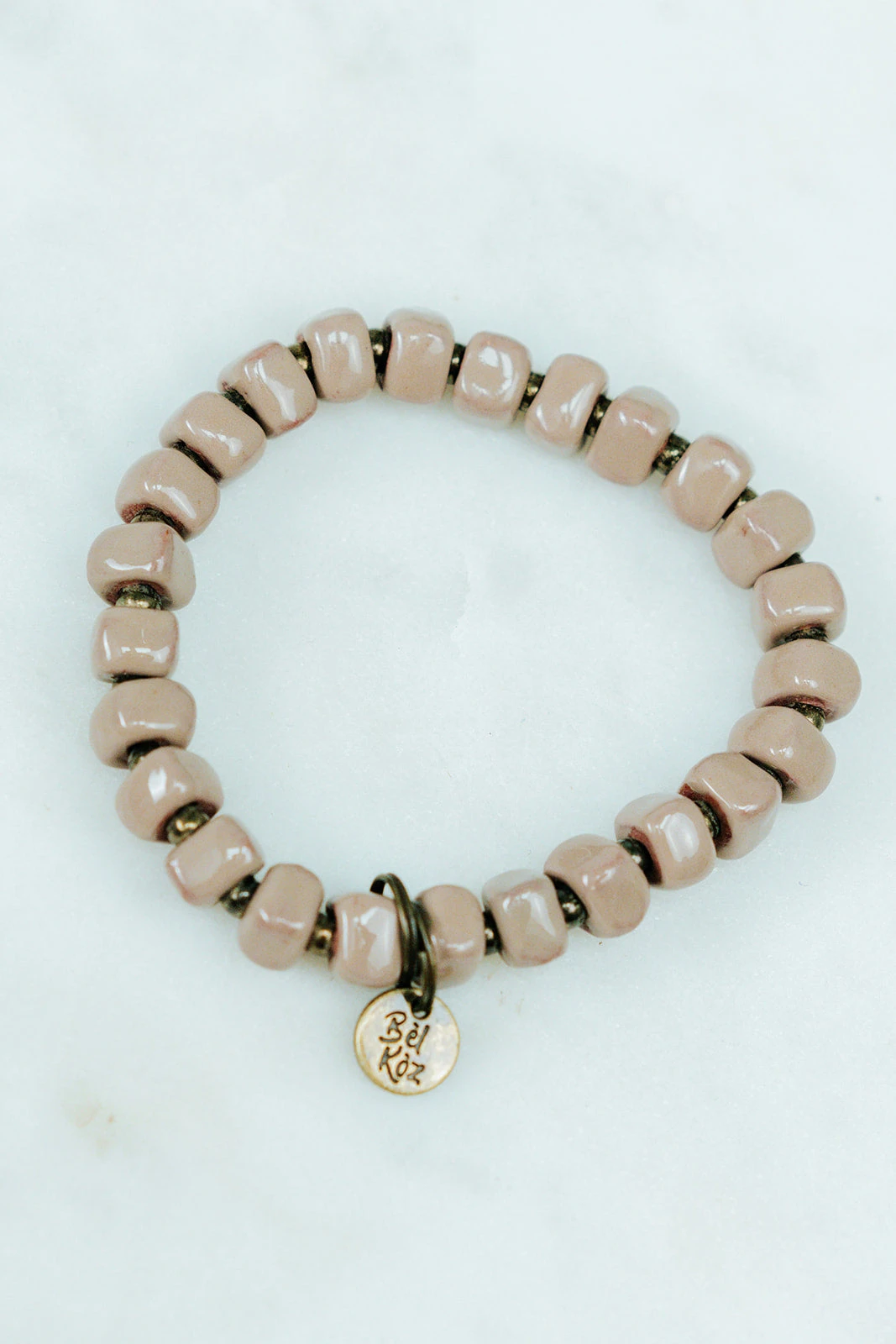 Bel Koz Squared Clay Bead Bracelet 9 Bel Koz Squared Clay Bead Bracelet - Image 9