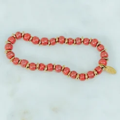 Bel Koz 14k Gold Accented Clay Bracelet