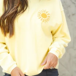 Forever Chasing Sunsets Ribbed Graphic Crewneck