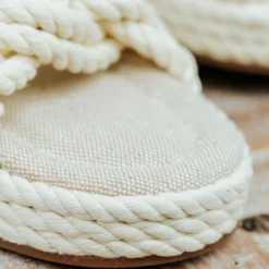 Miko Off White Sandals -Women's Clothing Store DSC 4733