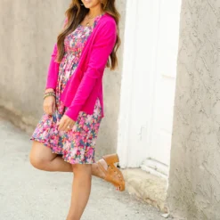 Betsey's So Soft Side Slit Cardigan -Women's Clothing Store DSC 5134