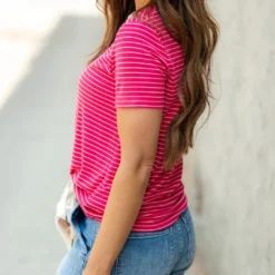 Classic Striped Ribbed Tee -Women's Clothing Store DSC 5445 9e182c4b e329 4d4e b1d6 a059ed1b3d3c