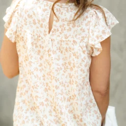 Fancy Floral Smocked Top Flutter Blouse 13 Fancy Floral Smocked Top Flutter Blouse -Women's Clothing Store DSC 5592 738b7d02 e25f 49e0 83de 13a09e389b87