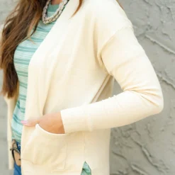 Betsey's So Soft Side Slit Cardigan