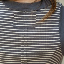 Striped Raw Seam Back Tank 8 Striped Raw Seam Back Tank -Women's Clothing Store DSC 5872