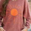 Sunny Days Ahead Ribbed Graphic Crewneck