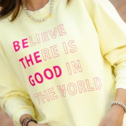 Be The Good Ribbed Graphic Crewneck