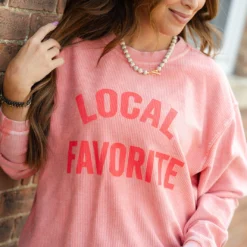 Local Favorite Ribbed Graphic Crewneck