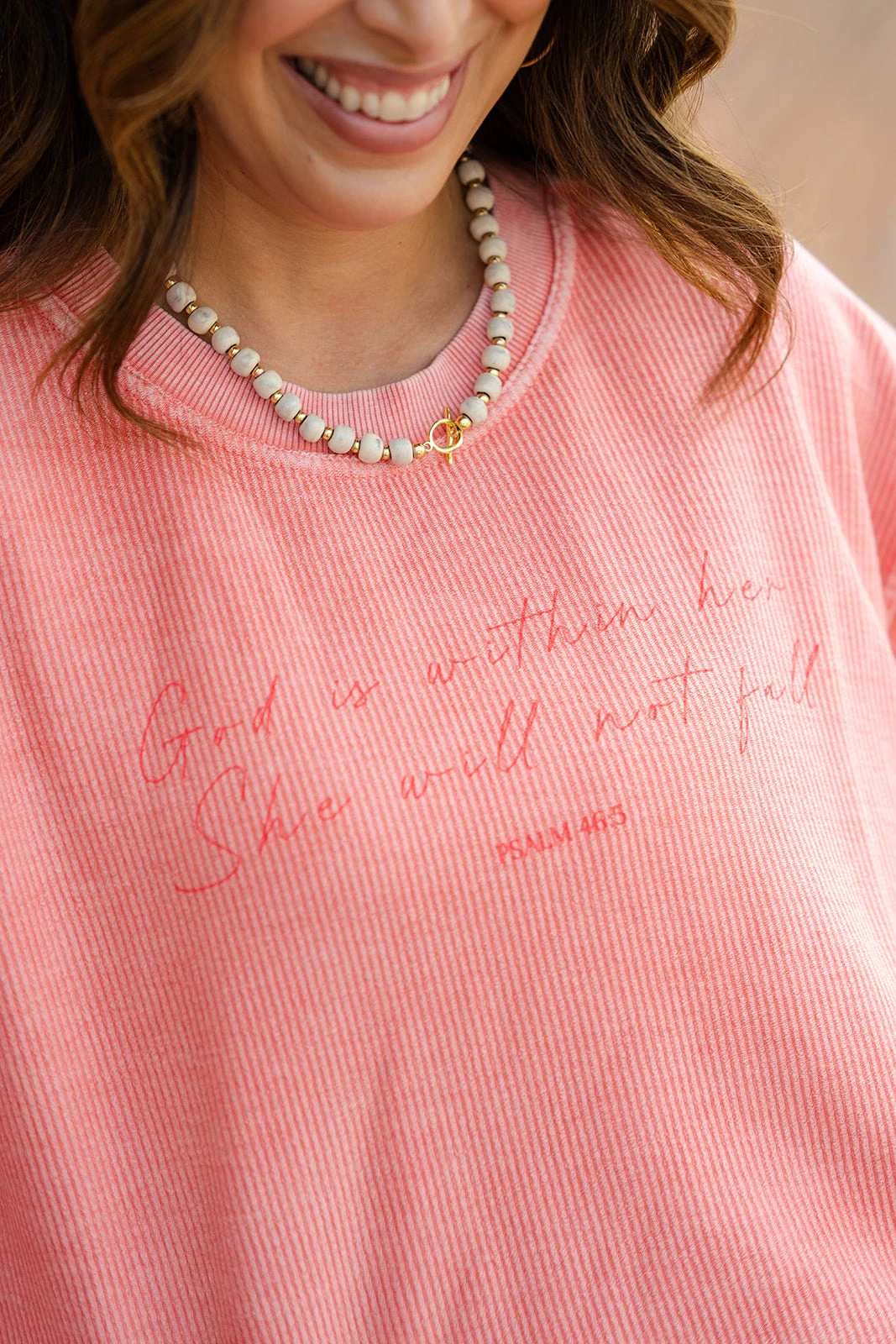 She Will Not Fall Ribbed Graphic Crewneck 2 She Will Not Fall Ribbed Graphic Crewneck - Image 2