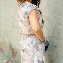 Elegant Floral Flutter Trim Dress -Women's Clothing Store DSC 6044 bbb02141 6d1f 4882 9769 30ae7d0e25ea