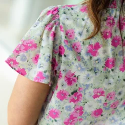 Aster Cap Sleeve Blouse 19 Aster Cap Sleeve Blouse -Women's Clothing Store DSC 6130