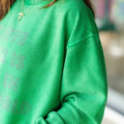 Believe There Is Good Ribbed Graphic Crewneck 5 Believe There Is Good Ribbed Graphic Crewneck -Women's Clothing Store DSC 6313