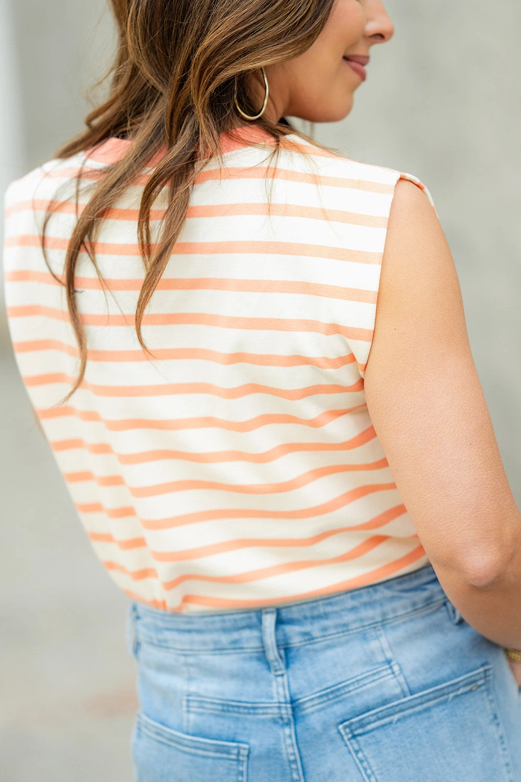 Bold Striped Solid Collar Tank 13 Bold Striped Solid Collar Tank - Image 13