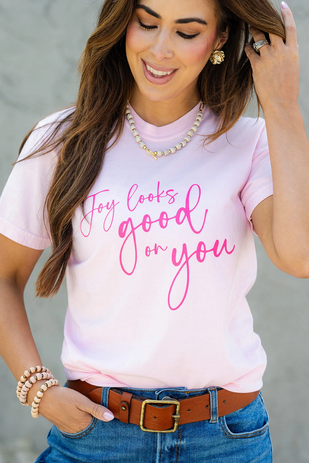 Joy Looks Good On You Graphic Tee 1 Joy Looks Good On You Graphic Tee