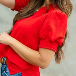 Cinched V Ruched Puff Sleeve Blouse 38 Cinched V Ruched Puff Sleeve Blouse -Women's Clothing Store DSC 8215 4a41c562 80bb 408d 98d4 64ce1eaeebc7