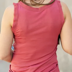 Simple Thick Trimmed Tank -Women's Clothing Store DSC 8342