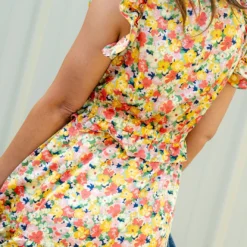 Painted Poppies Ruffle Tiered Midi Dress 9 Painted Poppies Ruffle Tiered Midi Dress -Women's Clothing Store DSC 8677