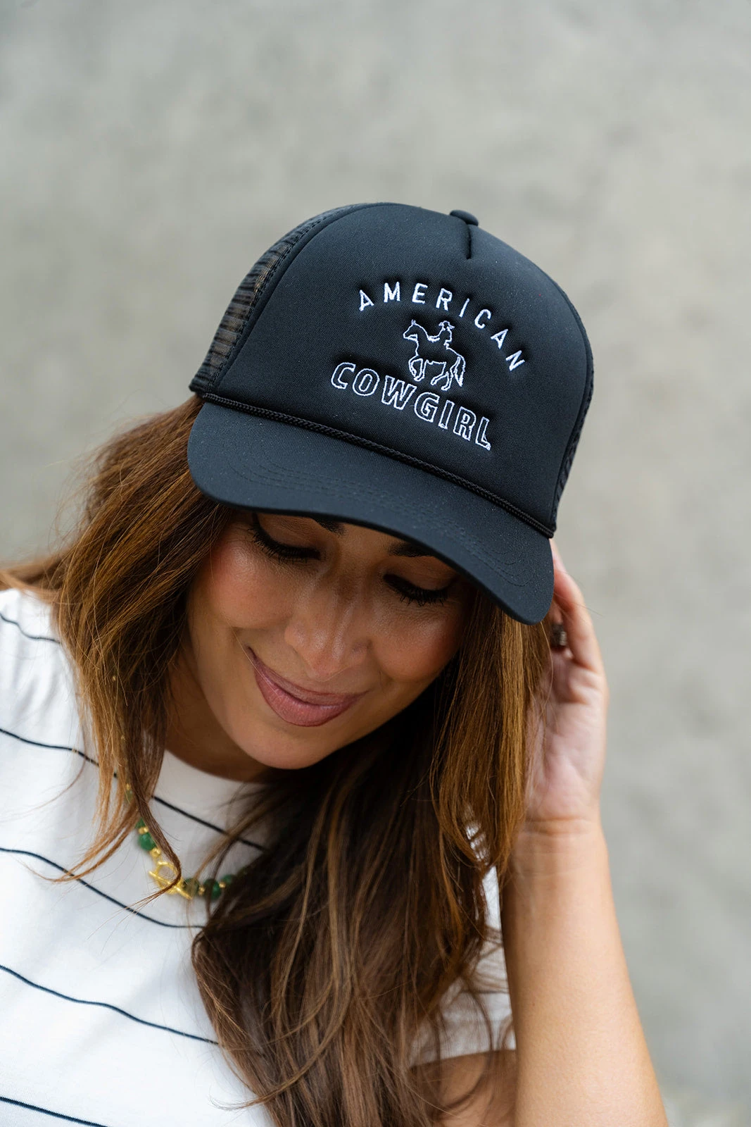 American Cowgirl Ball Cap 1 American Cowgirl Ball Cap