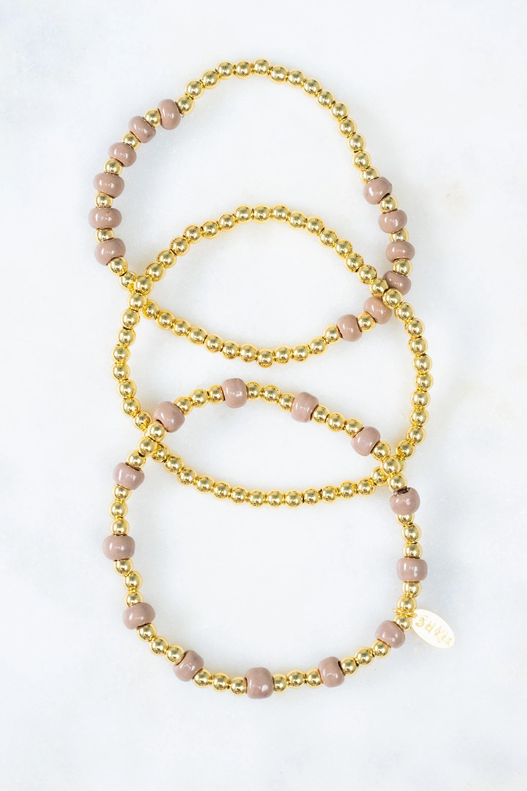 Bel Koz Gold Accented Clay Bead Bracelet Set 9 Bel Koz Gold Accented Clay Bead Bracelet Set - Image 9