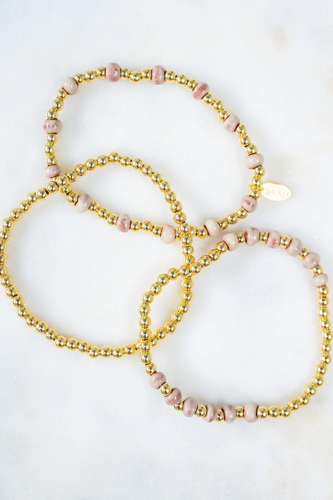 Bel Koz Gold Accented Clay Bead Bracelet Set 10 Bel Koz Gold Accented Clay Bead Bracelet Set - Image 10