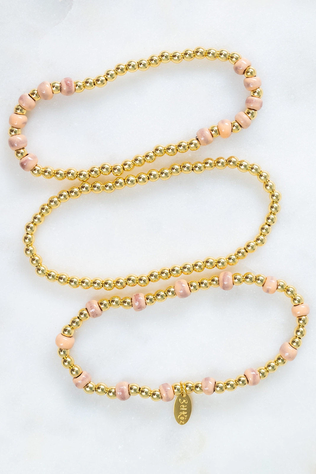 Bel Koz Gold Accented Clay Bead Bracelet Set 11 Bel Koz Gold Accented Clay Bead Bracelet Set - Image 11