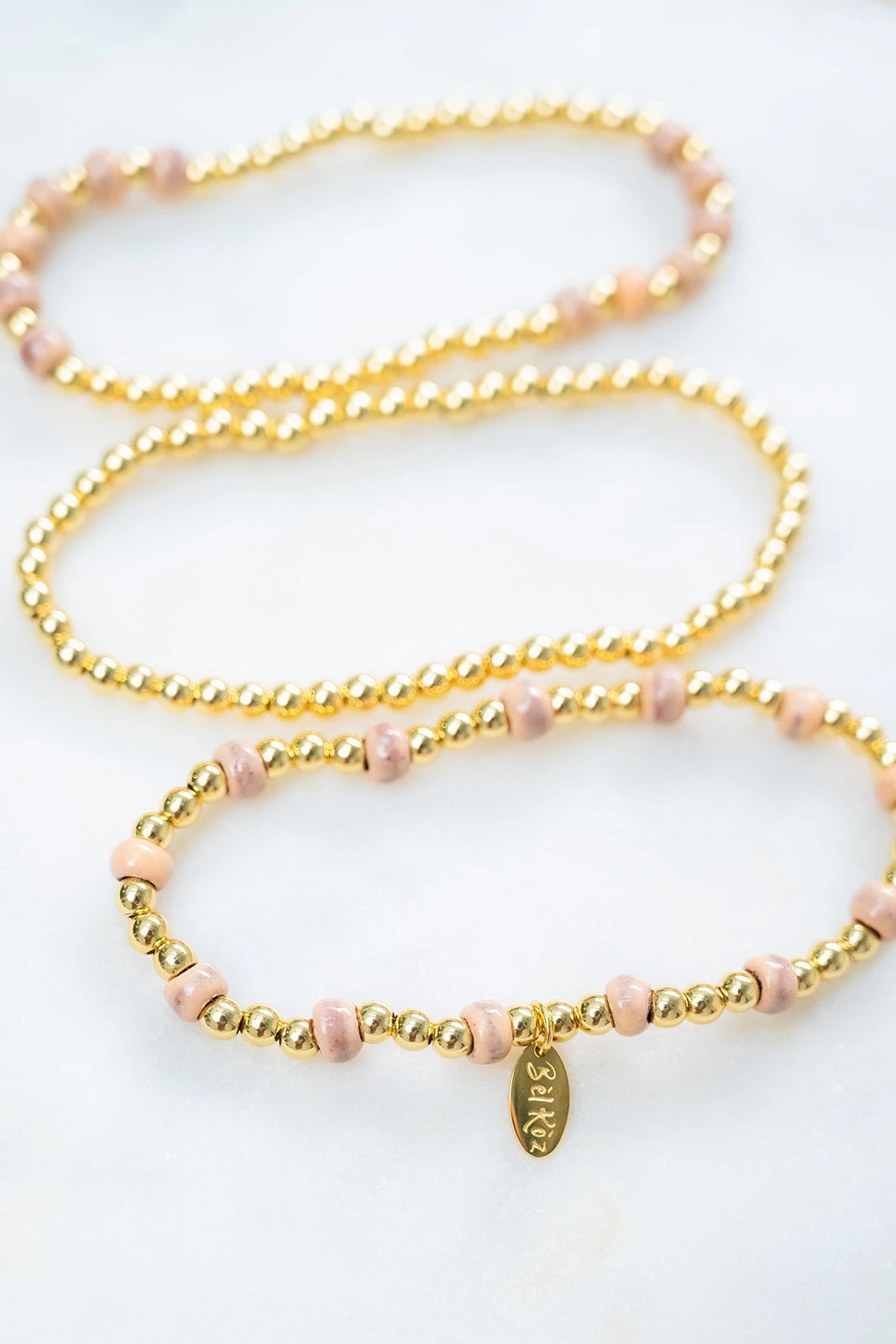 Bel Koz Gold Accented Clay Bead Bracelet Set 12 Bel Koz Gold Accented Clay Bead Bracelet Set - Image 12