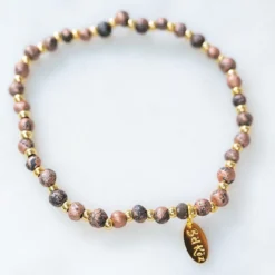 Bel Koz Gold Accented Mixed Beads Bracelet