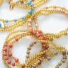 Bel Koz Gold Accented Clay Bead Bracelet Set